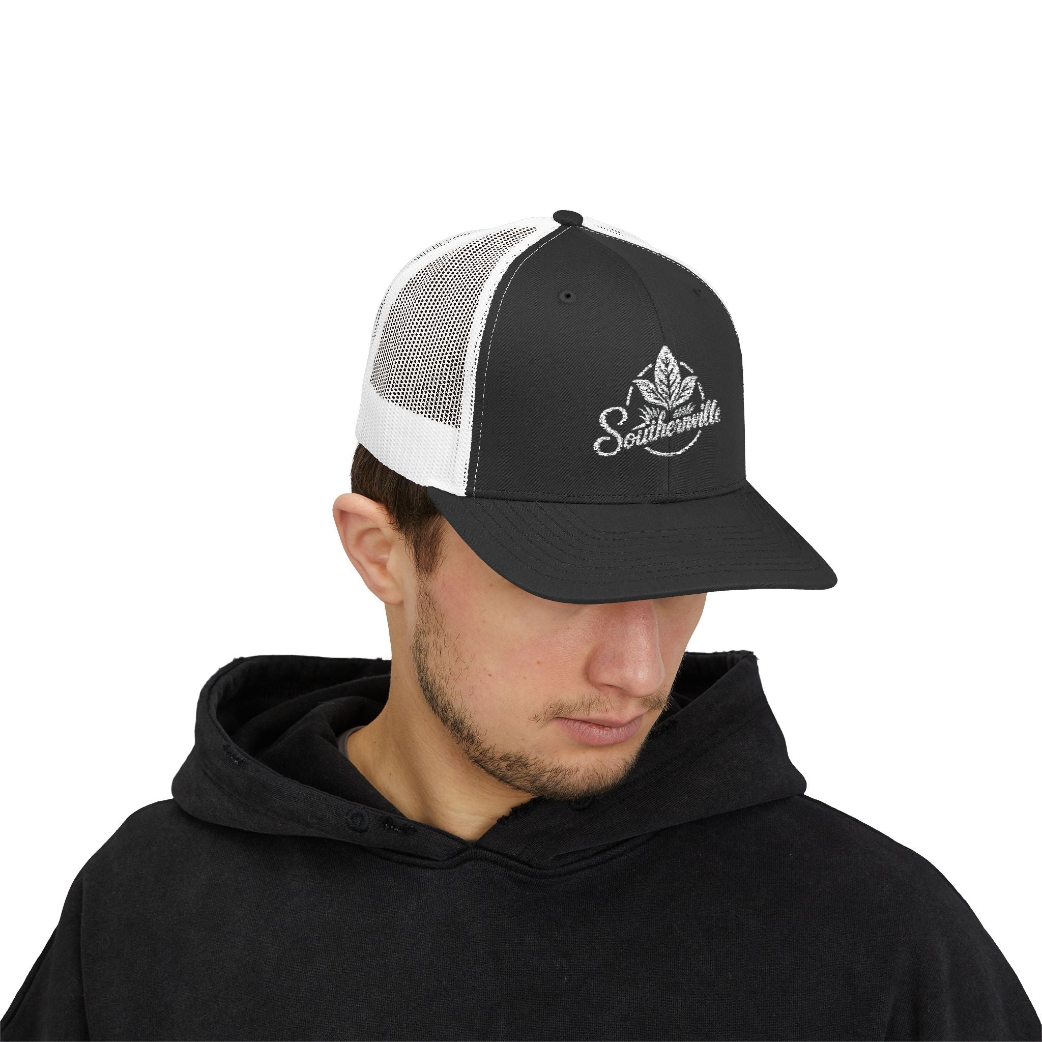 Small Town Hat of the South Snapback Trucker Cap — 'Catch the Sweat' Workwear