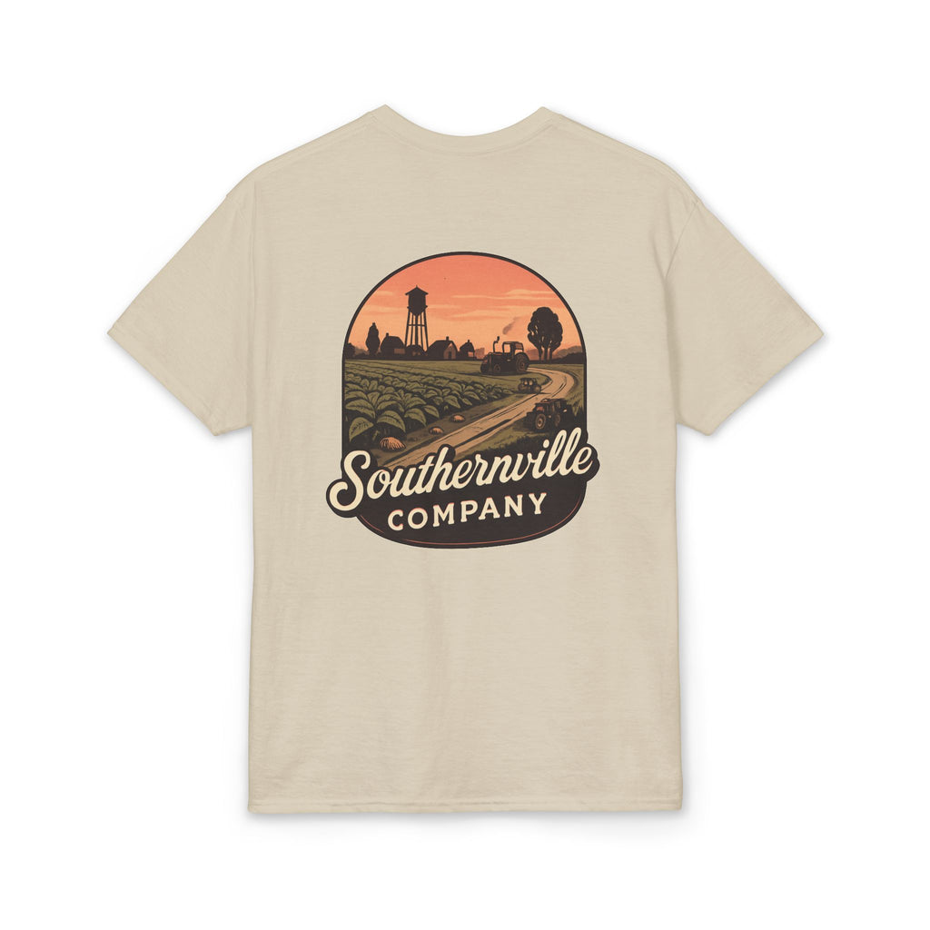 Southernville Company Tee – Vintage Farm Sunset Graphic T‑Shirt