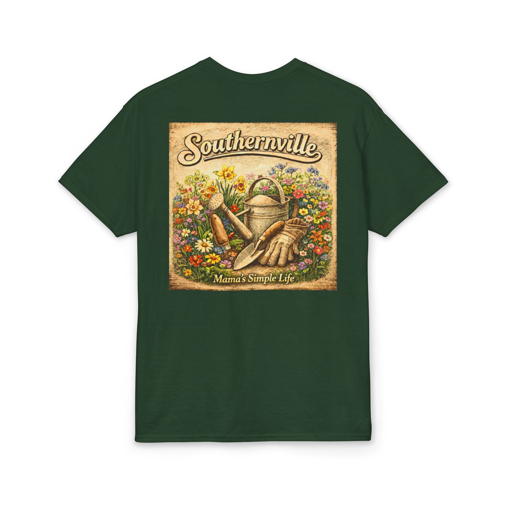 Southernville Company Mama's Simple Life Gardening T-Shirt