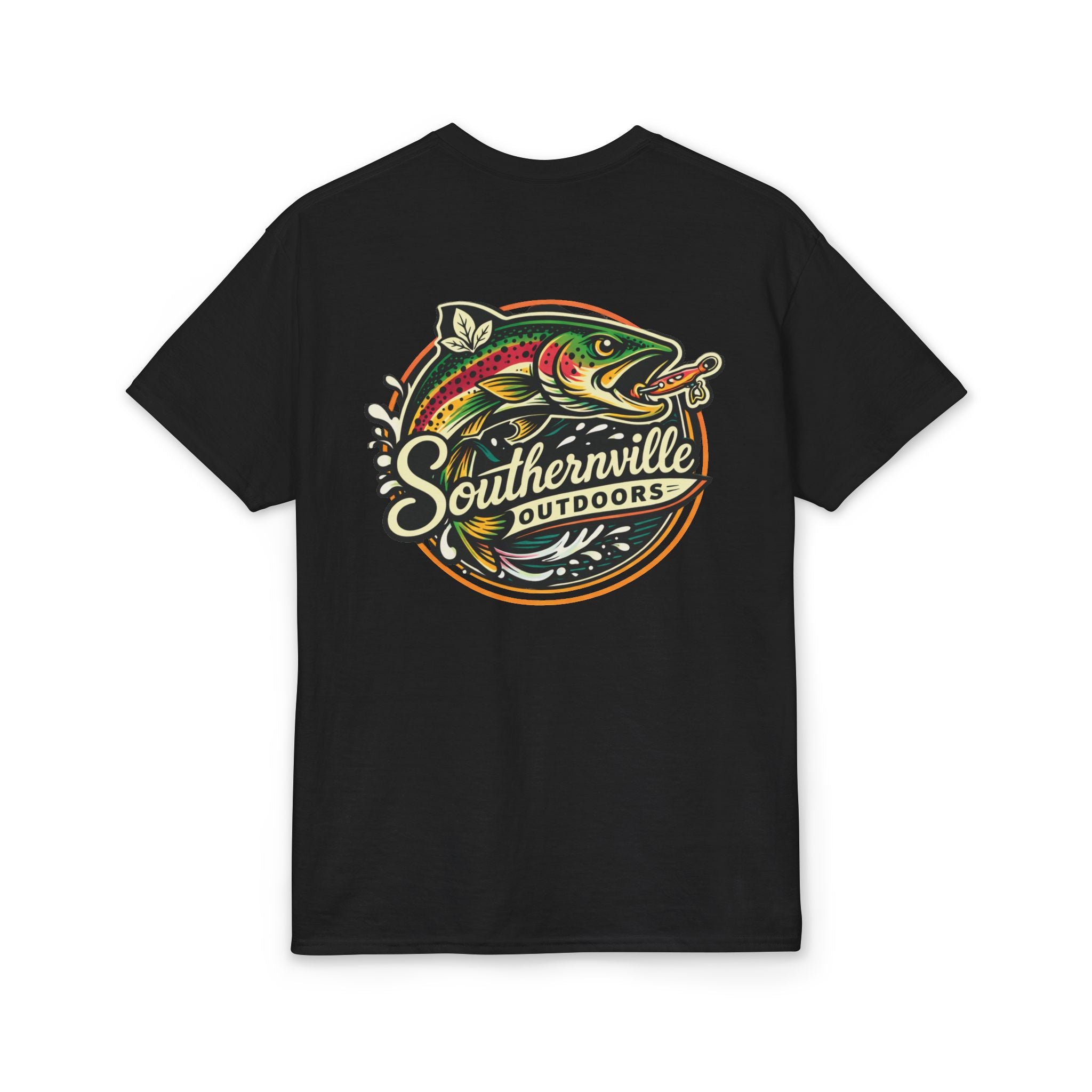 Southernville Outdoors Small Town Fishing Vibes T-Shirt