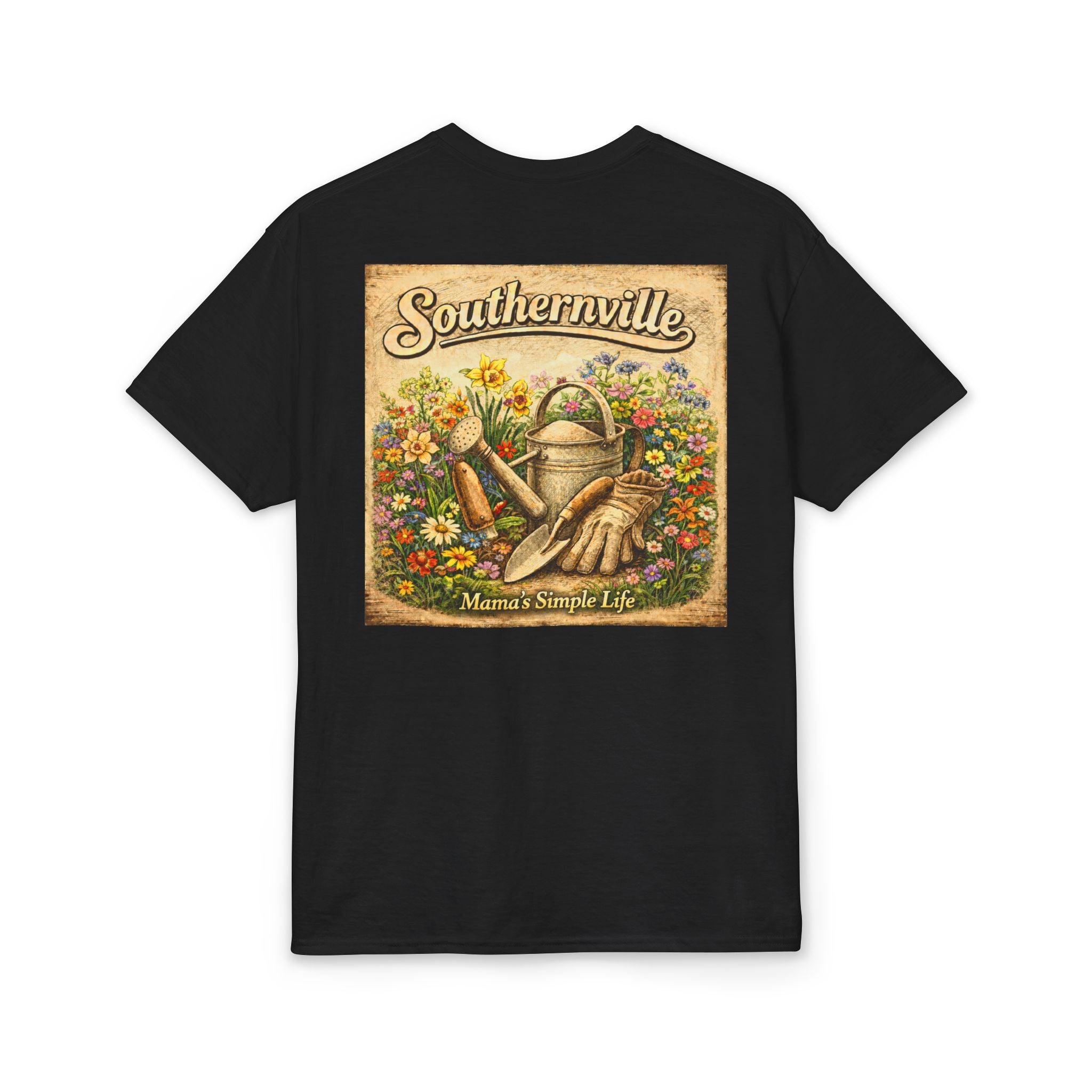 Southernville Company Mama's Simple Life Gardening T-Shirt