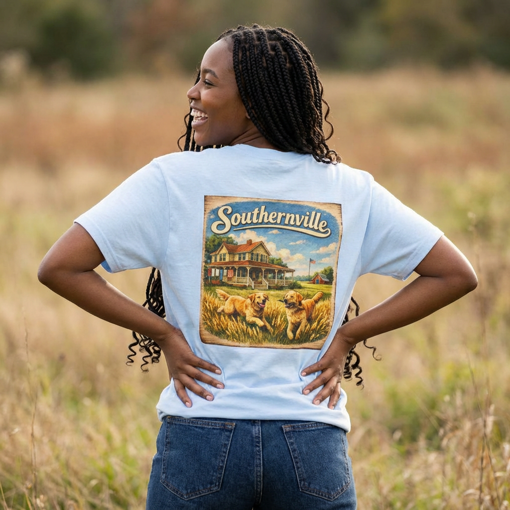 Southernville Golden Hour Farmhouse T-Shirt