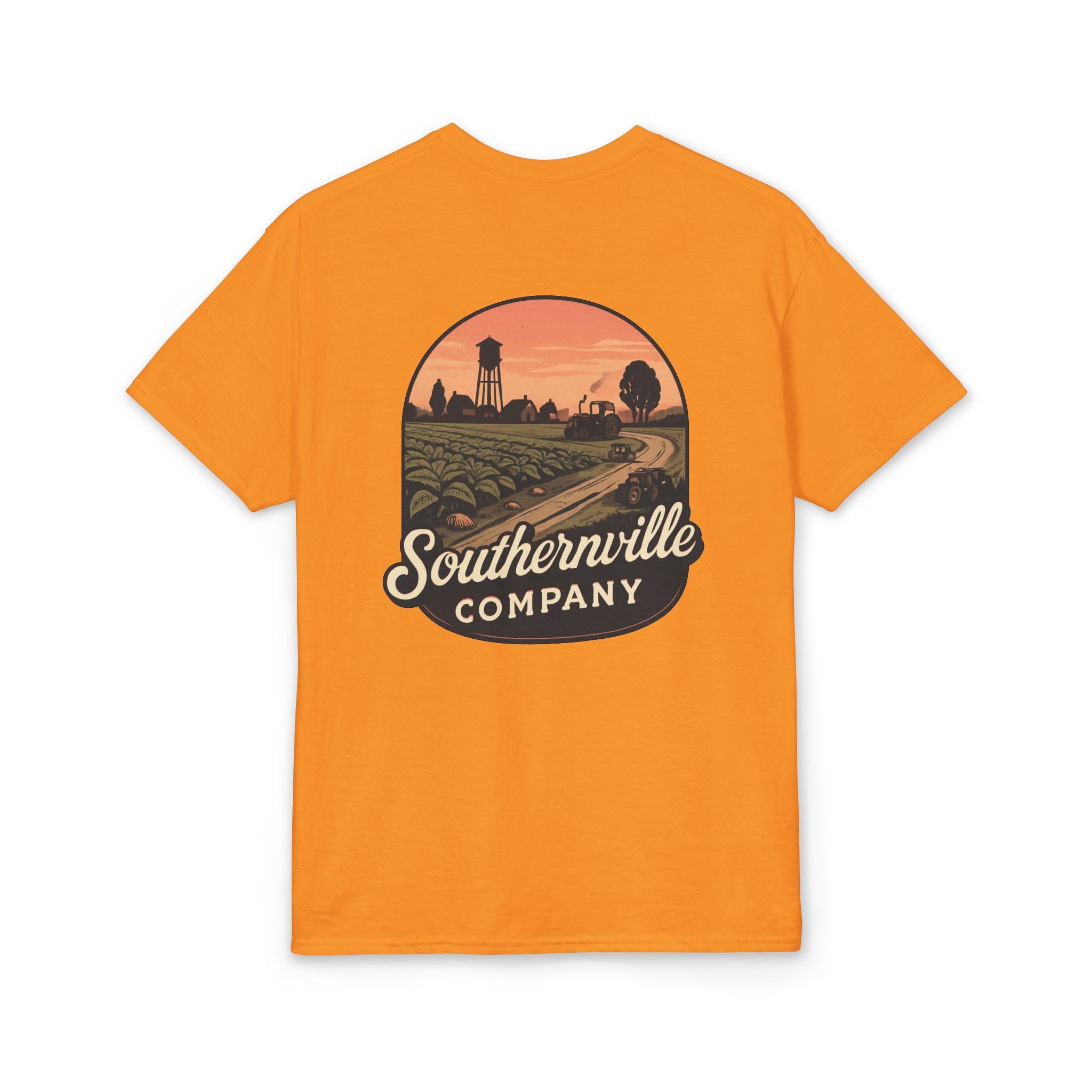 Southernville Company Tee – Vintage Farm Sunset Graphic T‑Shirt