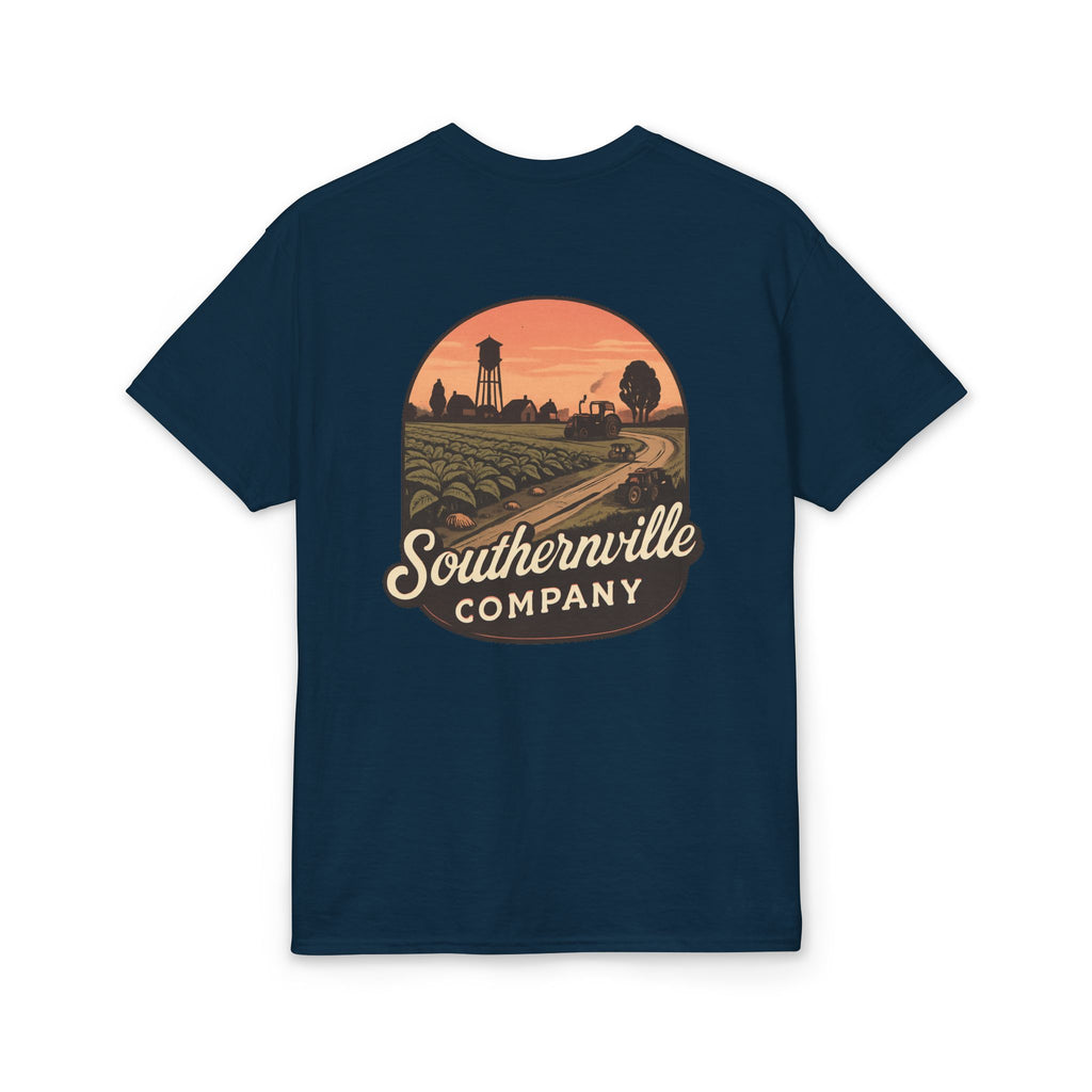 Southernville Company Tee – Vintage Farm Sunset Graphic T‑Shirt
