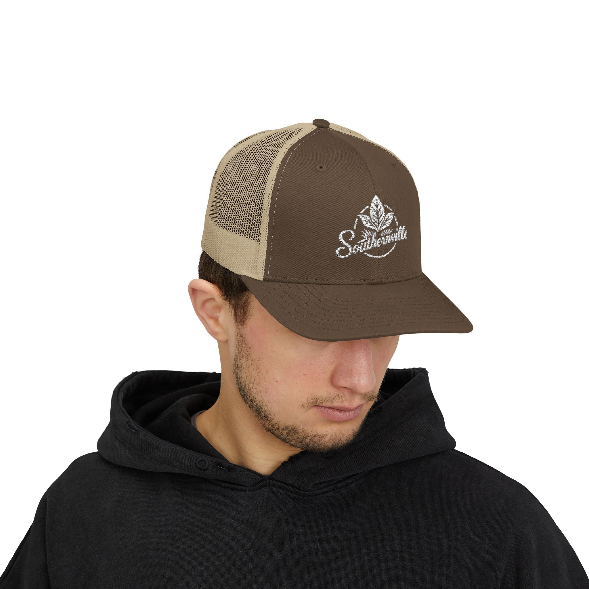 Small Town Hat of the South Snapback Trucker Cap — 'Catch the Sweat' Workwear