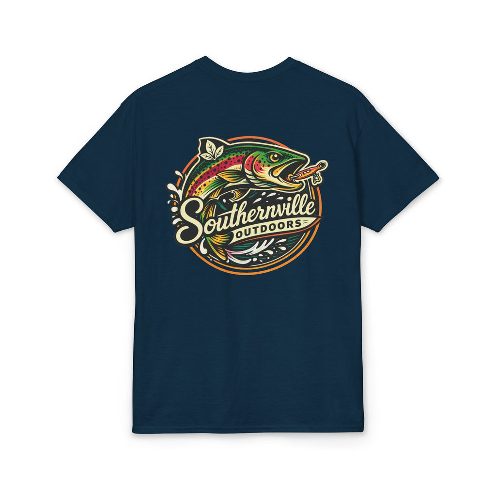 Southernville Outdoors Small Town Fishing Vibes T-Shirt