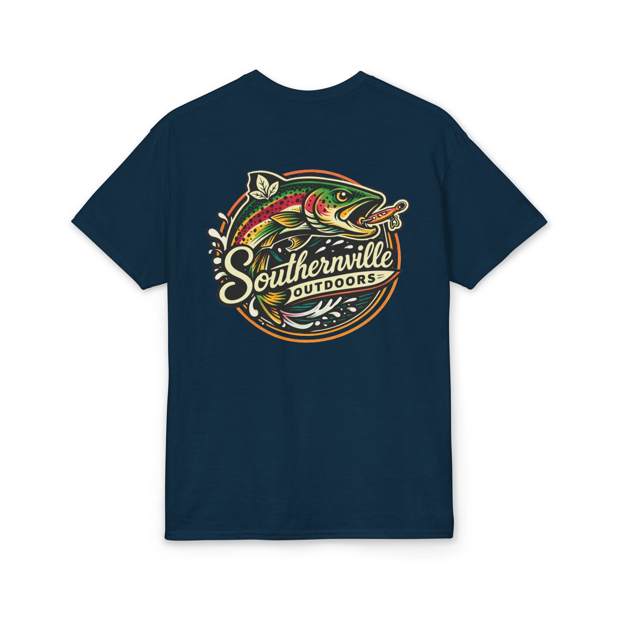 Southernville Outdoors Small Town Fishing Vibes T-Shirt