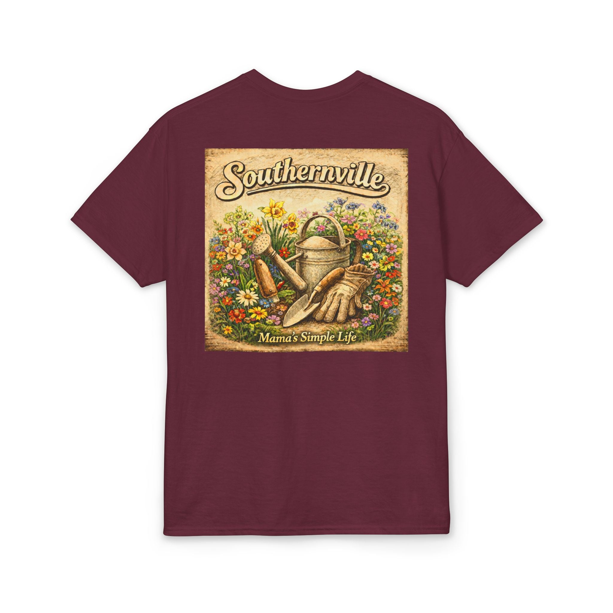 Southernville Company Mama's Simple Life Gardening T-Shirt