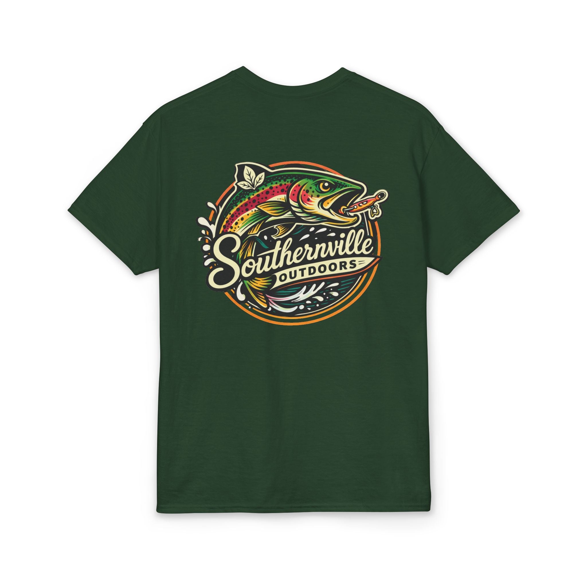 Southernville Outdoors Small Town Fishing Vibes T-Shirt